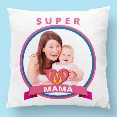 almofada personalizada super mama