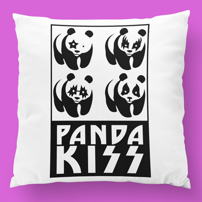 almofada personalizada panda kiss